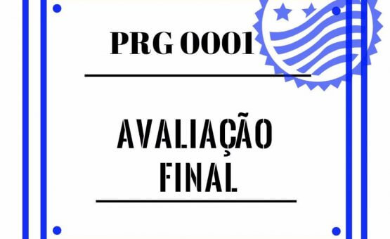 avaliação prg0001